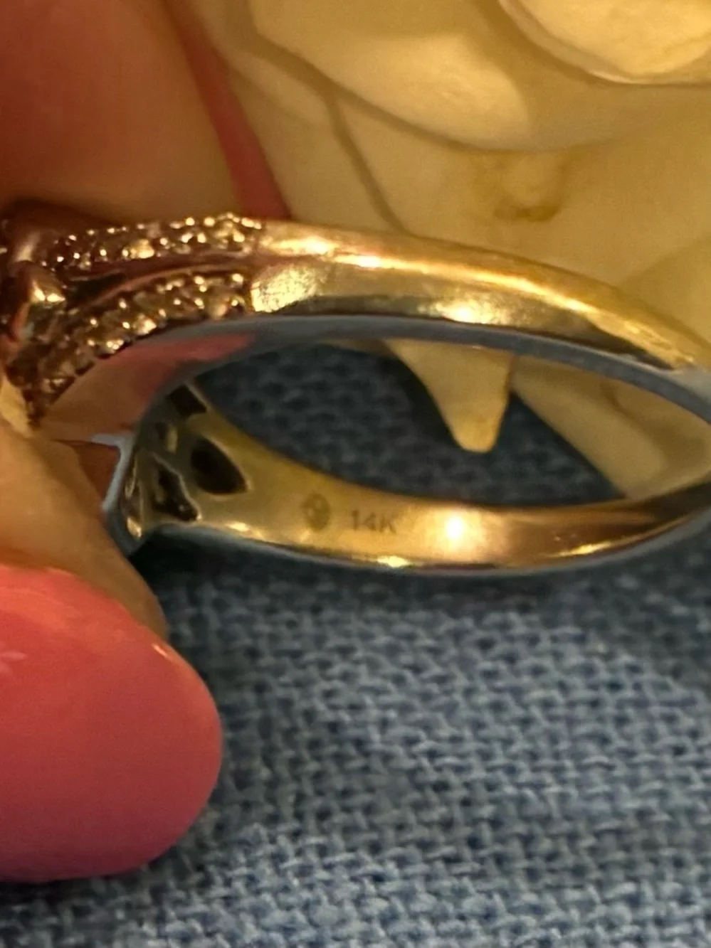 Chocolate Diamond Ring in 14Karat White Gold Size 6